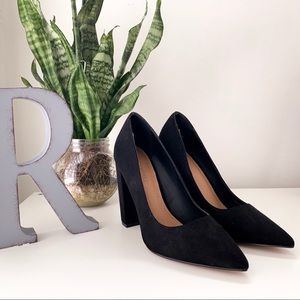 Pointed toe, block heel pump from ASOS.